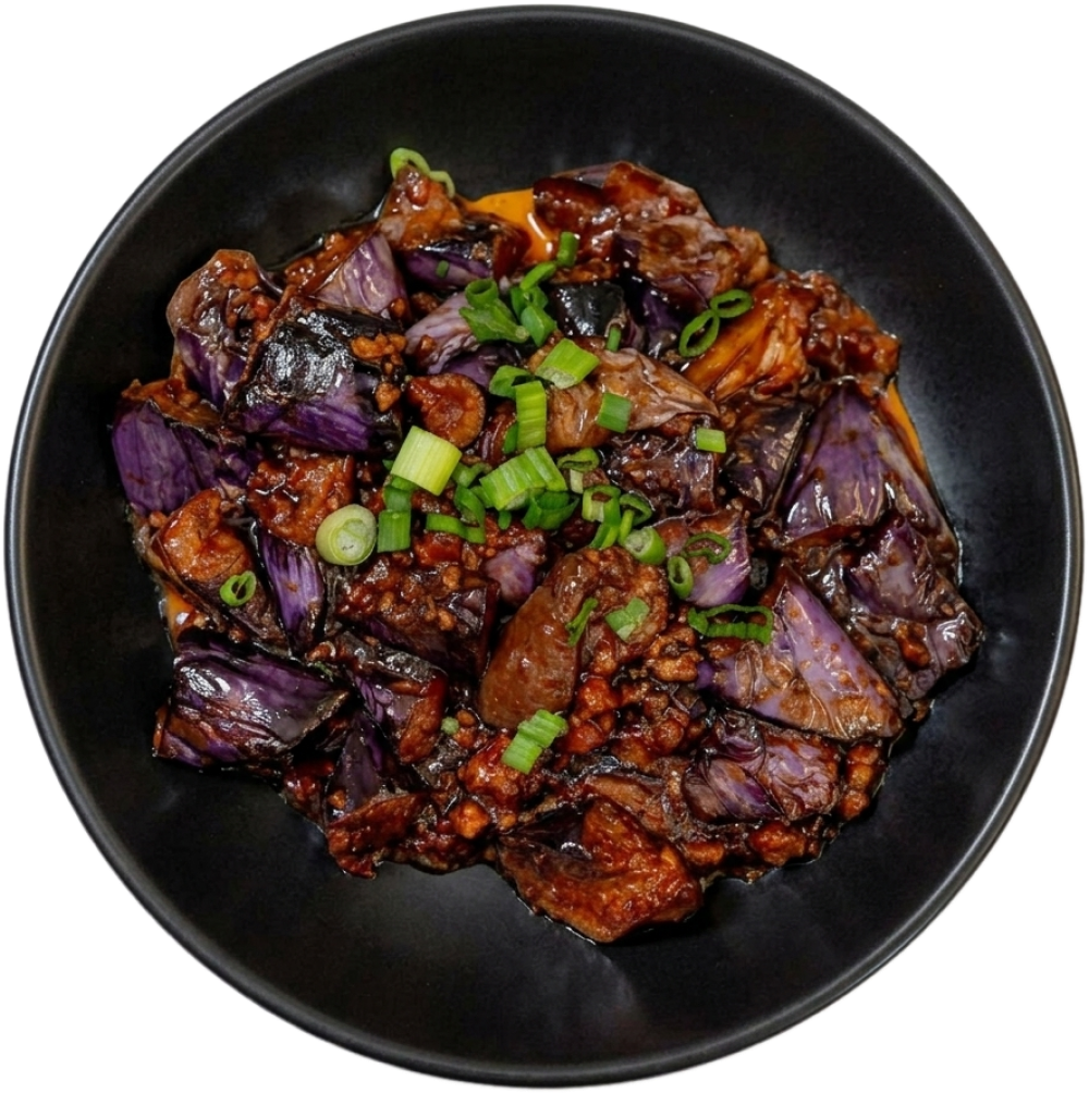 Eggplant w. Garlic Sauce